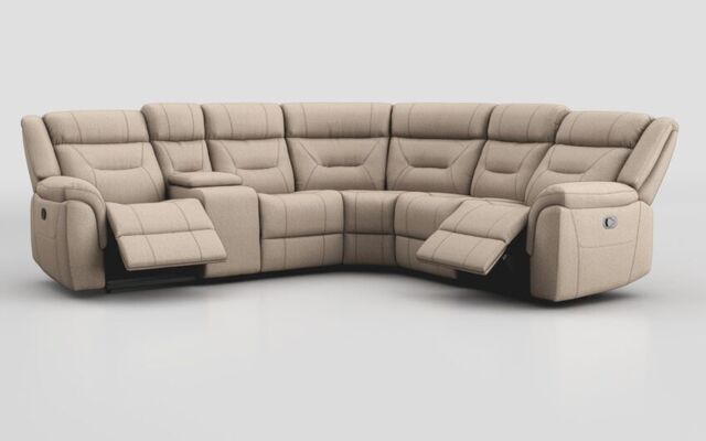 Adstock Power Recliner Chair with Power Head Tilt, Lumbar, Massage, Audio, Heat & LED Lights - poltronesofà at ScS