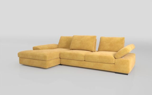 Savazza 4 Seater Sofa with Adjustable Back Rest Left Hand Facing Lounger  - poltronesofà at ScS