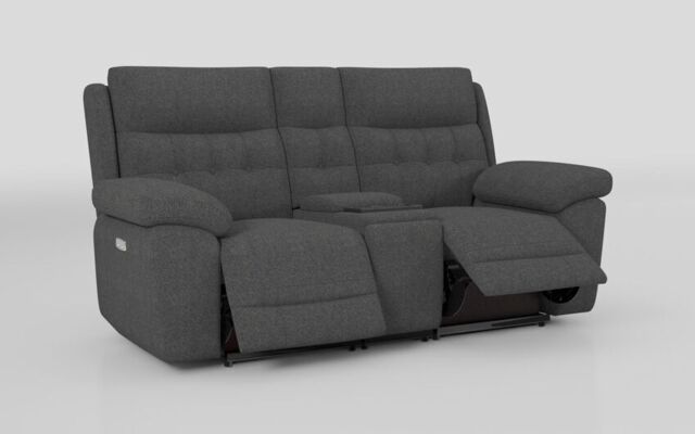 Belford 2 Seater Power Recliner Sofa with Media Console  - poltronesofà at ScS
