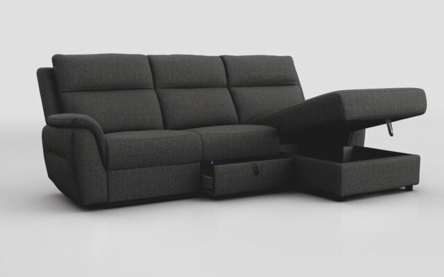 Sogliano 3 Seater Sofa With Drawer & Right Hand Facing Storage Chaise - poltronesofà at ScS