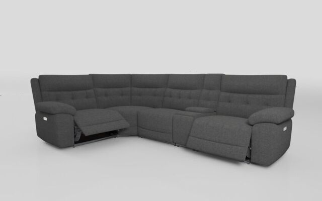 Belford 1 Corner 3 Power Recliner Sofa with Console and Power Head Tilt - poltronesofà at ScS