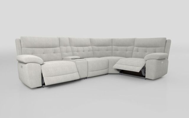 Belford 3 Corner 1 Power Recliner with Media Unit and Power Head Tilt - poltronesofà at ScS