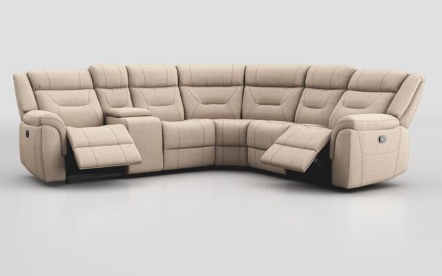 Adstock Power Recliner Chair with Power Head Tilt, Lumbar, Massage, Audio, Heat & LED Lights - poltronesofà at ScS