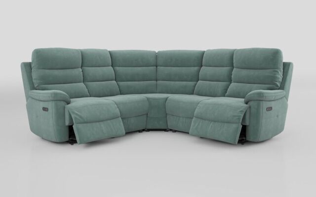 Ossett 2 Corner 2 Power Sofa with Head Tilt - poltronesofà at ScS