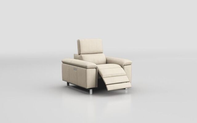 Viserba Power Recliner Chair with Manual Head Tilt - poltronesofà at ScS