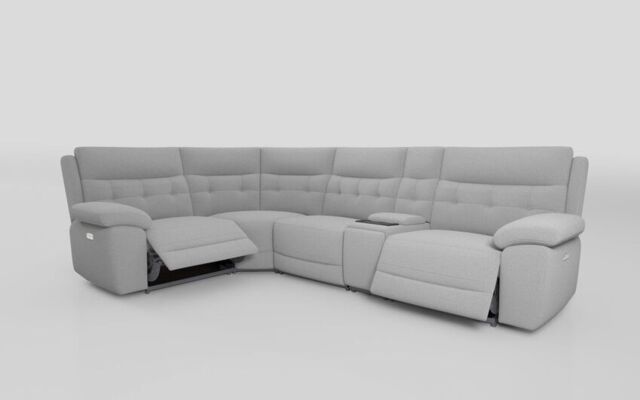 Belford 1 Corner 3 Power Recliner Sofa with Media Console - poltronesofà at ScS