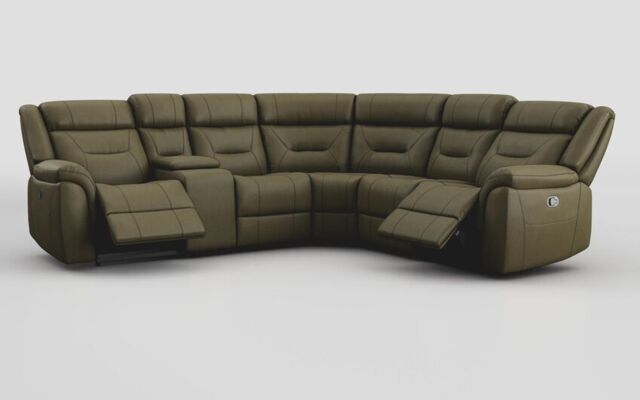 Adstock Power Recliner Chair with Power Head Tilt, Lumbar, Massage, Audio, Heat & LED Lights - poltronesofà at ScS