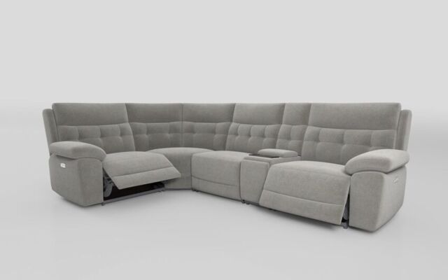 Belford 1 Corner 3 Power Recliner Sofa with Media Console - poltronesofà at ScS