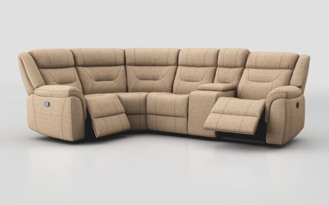 Ainsdale 1 Corner 2 Manual Sofa with Console - poltronesofà at ScS
