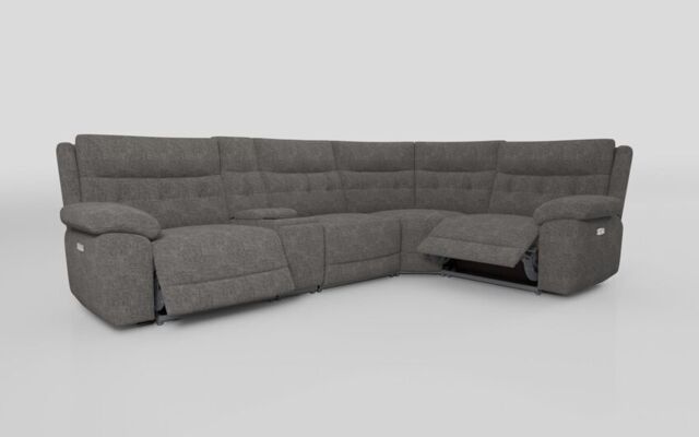 Belford 3 Corner 1 Power Recliner with Media Unit and Power Head Tilt  - poltronesofà at ScS