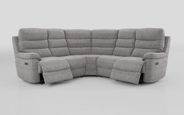Ossett 2 Corner 2 Power Sofa with Head Tilt - poltronesofà at ScS