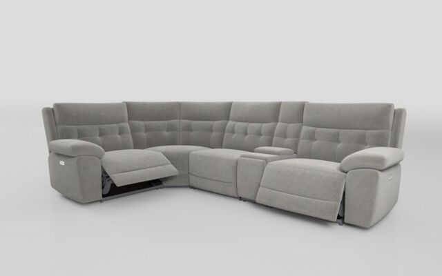 Belford 1 Corner 3 Power Recliner Sofa with Console and Power Head Tilt  - poltronesofà at ScS