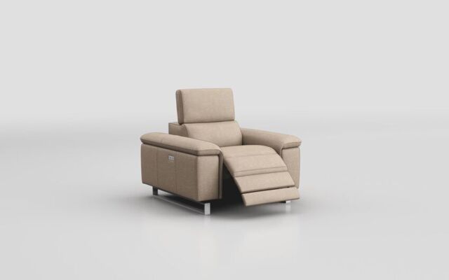 Viserba Power Recliner Chair with Manual Head Tilt - poltronesofà at ScS