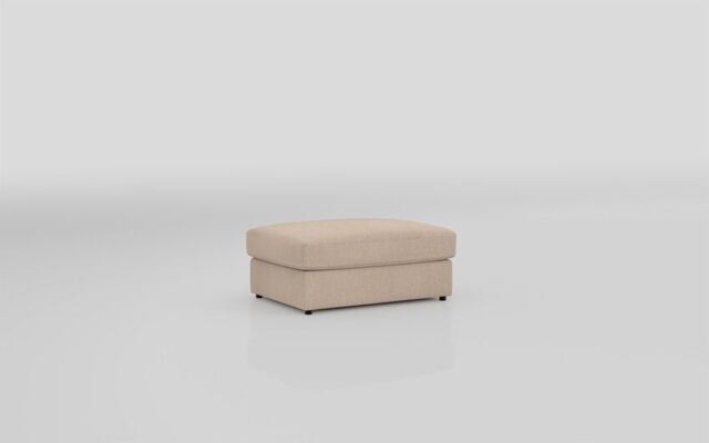 Aspen Fabric Plain Top Banquette Footstool  - poltronesofà at ScS