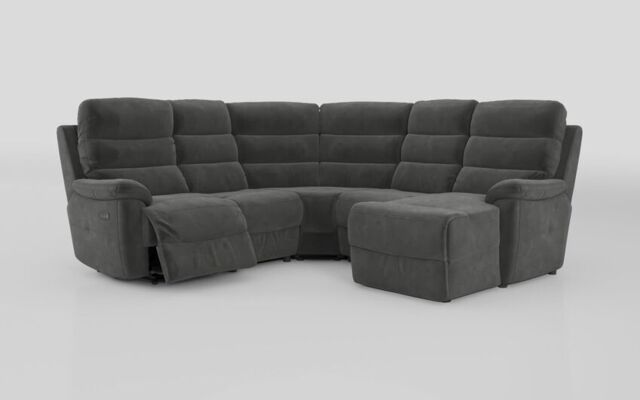 Ossett 2 Corner 2 Right Hand Facing Chaise Left Hand Facing Power Sofa with Head Tilt - poltronesofà at ScS