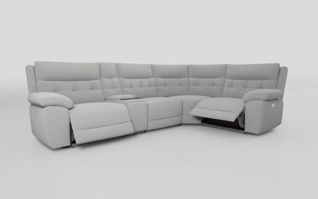 Belford 3 Corner 1 Power Recliner with Media Unit and Power Head Tilt - poltronesofà at ScS