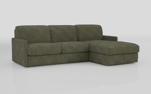 Barete Slim Arm 4 Seater Sofa Bed with Right Hand Facing Large Lounger  - poltronesofà at ScS