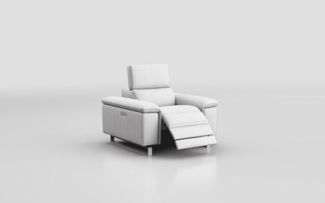 Viserba Power Recliner Chair with Power Head Tilt - poltronesofà at ScS