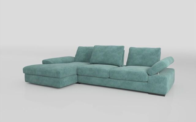Savazza 4 Seater Sofa with Adjustable Back Rest Left Hand Facing Lounger  - poltronesofà at ScS