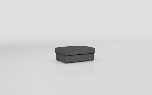 Theo Fabric Plain Top Banquette Footstool  - poltronesofà at ScS