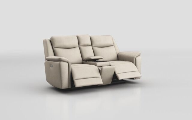 Savio 2 Seater Power Recliner Sofa with Power Media Console & Black Charging Pad - poltronesofà at ScS