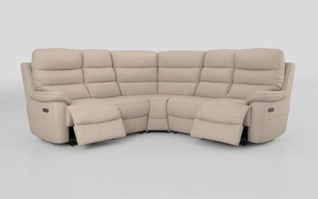 Ossett 2 Corner 2 Power Sofa with Head Tilt - poltronesofà at ScS