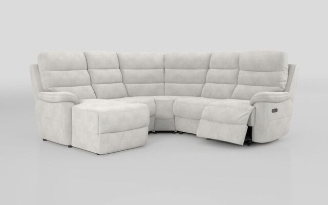 Ossett 2 Corner 2 Left Hand Facing Chaise Right Hand Facing Power Sofa with Head Tilt - poltronesofà at ScS
