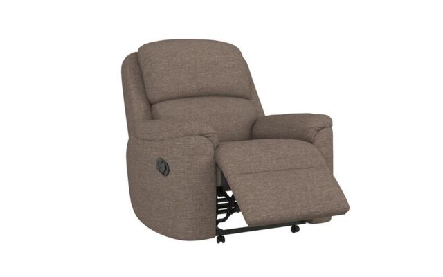 Celebrity Brown Cambridge Fabric Manual Recliner Chair