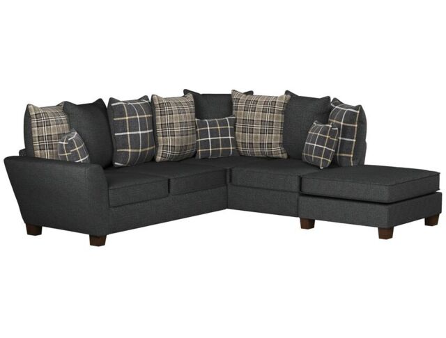 Theo Fabric 2 Corner 1 Right Hand Facing Chaise Scatter Back Sofa  - poltronesofà at ScS