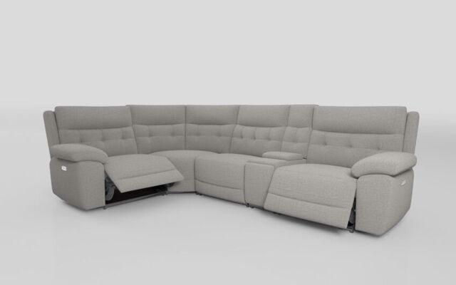 Belford 1 Corner 3 Power Recliner Sofa with Console and Power Head Tilt - poltronesofà at ScS