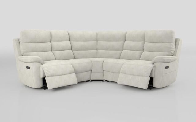 Ossett 2 Corner 2 Power Sofa with Head Tilt - poltronesofà at ScS