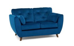 Hoxton 2 Seater Sofa - Blue 2 Seater Sofa