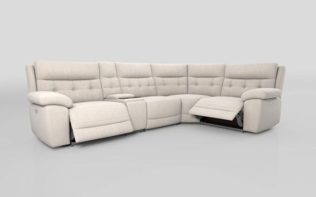 Belford 3 Corner 1 Power Recliner with Media Unit and Power Head Tilt - poltronesofà at ScS