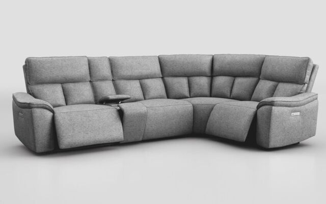 Pianello 3 Corner 1 Power Recliner Sofa with Console & Power Head Tilt - poltronesofà at ScS