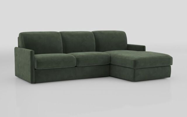 Barete Slim Arm 4 Seater Sofa Bed with Right Hand Facing Large Lounger - poltronesofà at ScS
