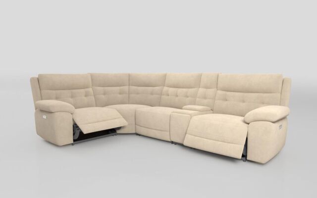 Belford 1 Corner 3 Power Recliner Sofa with Console and Power Head Tilt - poltronesofà at ScS