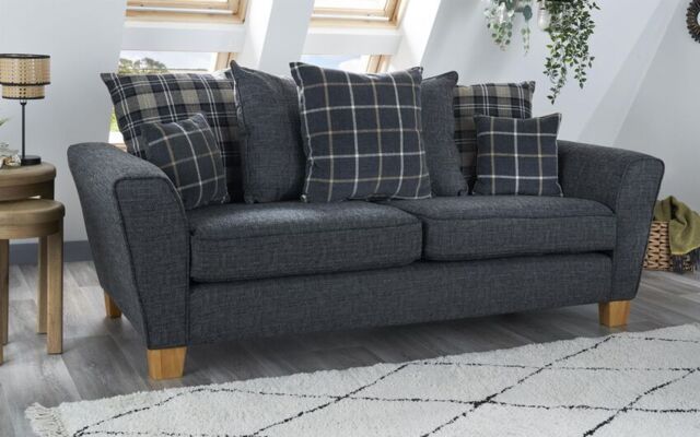 Theo Fabric 4 Seater Scatter Back Sofa  - poltronesofà at ScS