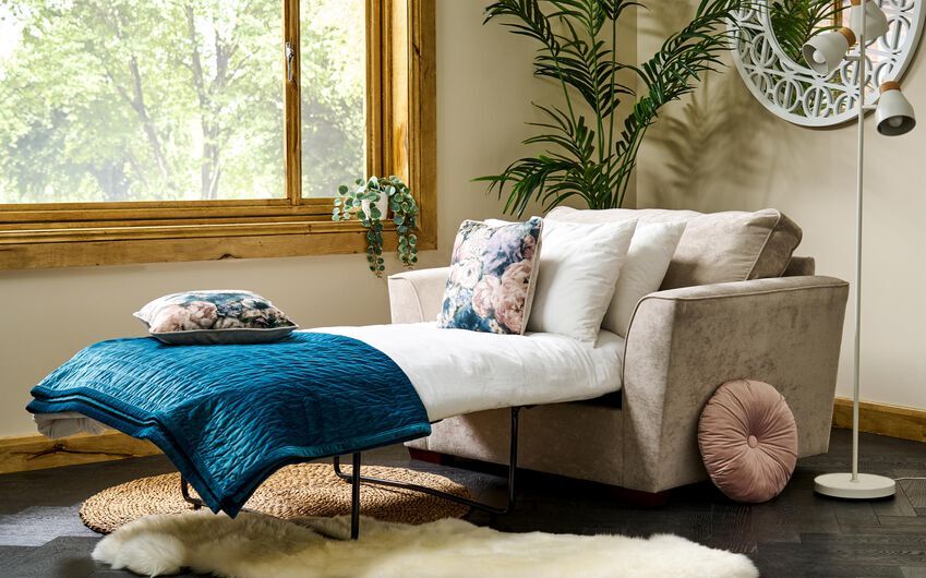 ScS Living Devon Fabric Snuggle Chair Bed by SCS