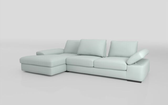 Savazza 4 Seater Sofa with Adjustable Back Rest Left Hand Facing Lounger  - poltronesofà at ScS