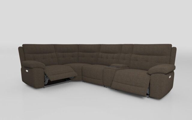 Belford 1 Corner 3 Power Recliner Sofa with Media Console - poltronesofà at ScS
