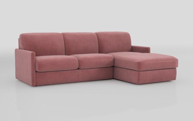 Barete Slim Arm 4 Seater Sofa Bed with Right Hand Facing Large Lounger - poltronesofà at ScS