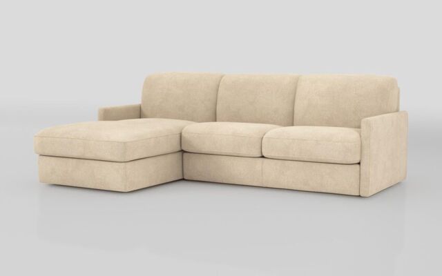 Barete Slim Arm 4 Seater Sofa Bed with Left Hand Facing Large Lounger  - poltronesofà at ScS