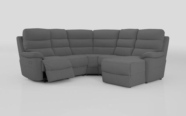 Ossett 2 Corner 2 Right Hand Facing Chaise Left Hand Facing Power Sofa with Head Tilt - poltronesofà at ScS