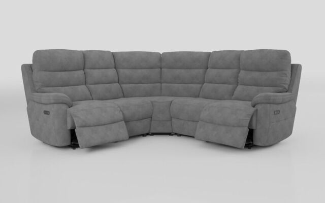Ossett 2 Corner 2 Power Sofa with Head Tilt - poltronesofà at ScS