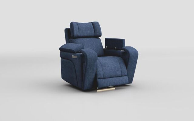 Adstock Power Recliner Chair with Power Head Tilt, Lumbar, Massage, Audio, Heat & LED Lights  - poltronesofà at ScS