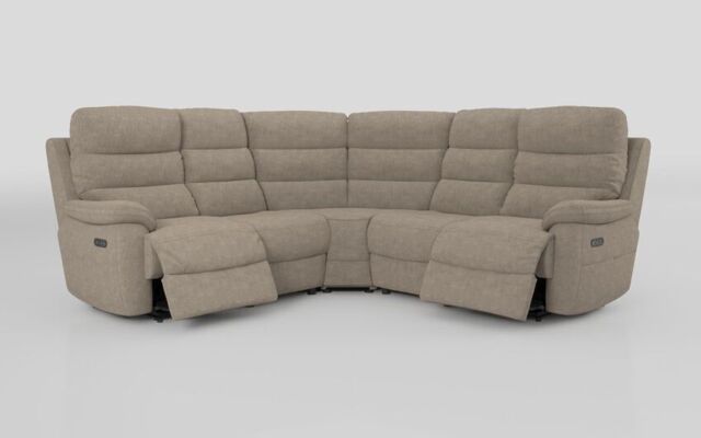 Ossett 2 Corner 2 Power Sofa with Head Tilt - poltronesofà at ScS