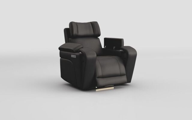 Adstock Power Recliner Chair with Power Head Tilt, Lumbar, Massage, Audio, Heat & LED Lights  - poltronesofà at ScS