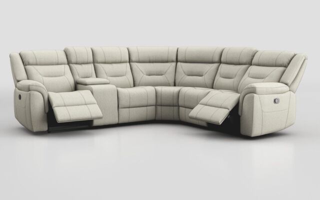 Adstock Power Recliner Chair with Power Head Tilt, Lumbar, Massage, Audio, Heat & LED Lights  - poltronesofà at ScS