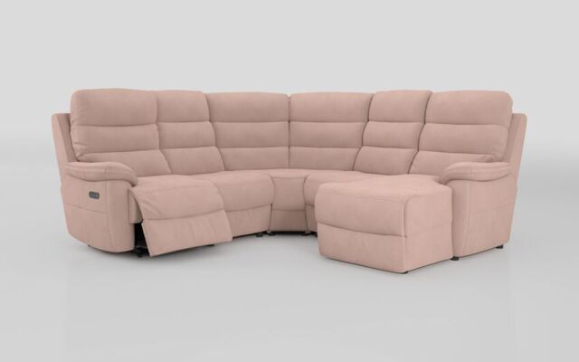 Ossett 2 Corner 2 Right Hand Facing Chaise Left Hand Facing Power Sofa with Head Tilt - poltronesofà at ScS
