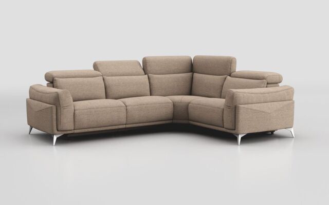Gattolino 2 Corner 1 Static Sofa with Manual Head Tilt  - poltronesofà at ScS